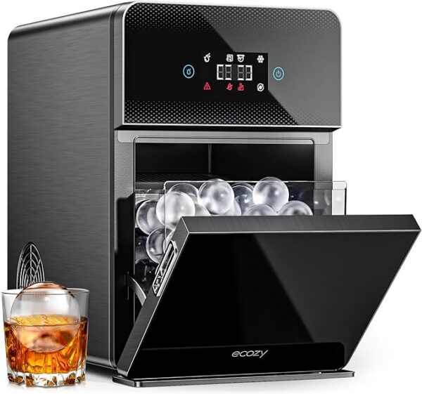 ecozy 2" Clear Ice Ball Maker with CrystalFlux